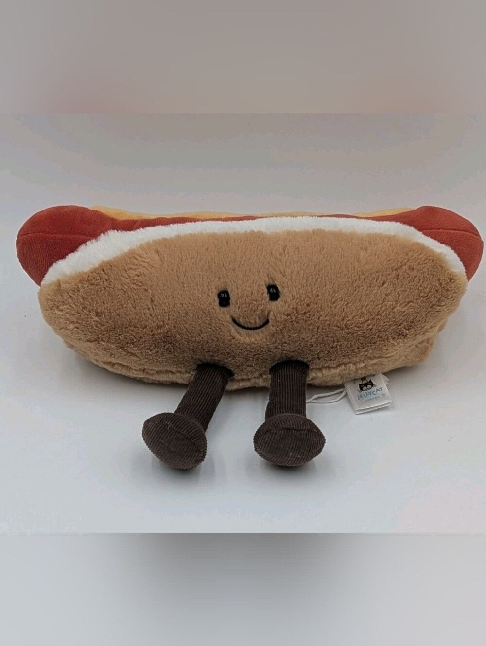 JellyCat Amuseables Hot Dog Soft Plush Toy 10" Collectible